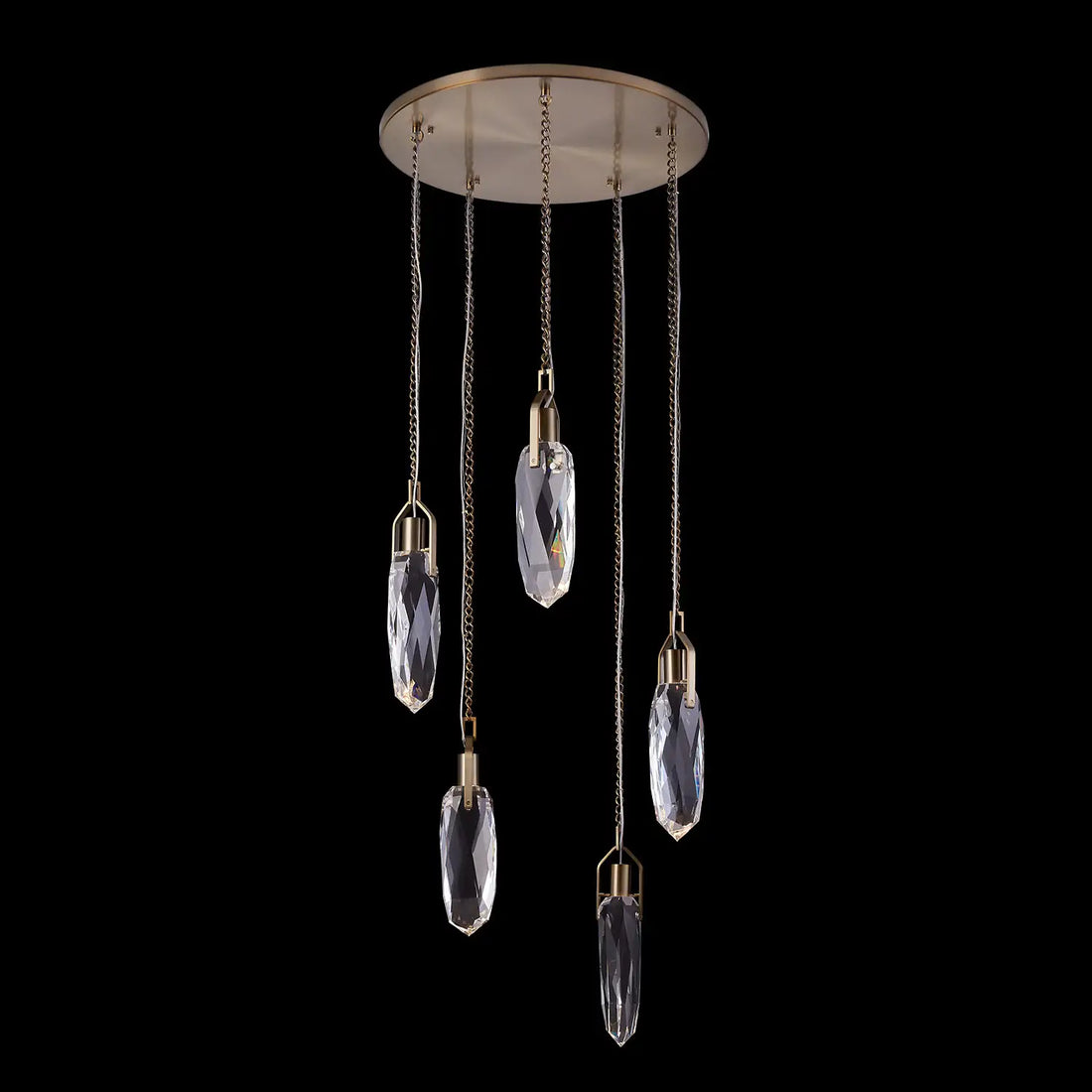ALLEGRI, DIAMANTE 5 DROP PENDANT, PENDANT LIGHT