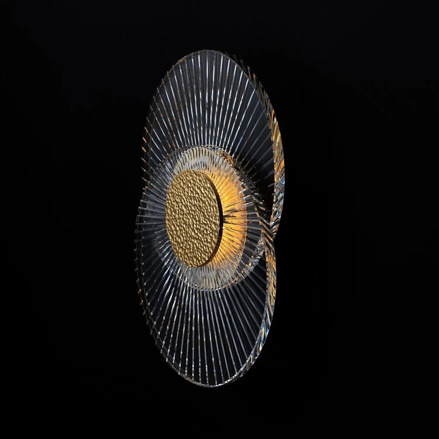 ALLEGRI, GIRARE LED 2 RING SCONCE, WALL SCONCES