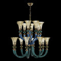 ALLEGRI, TINTA 2-TIER CHANDELIER, PENDANT LIGHT