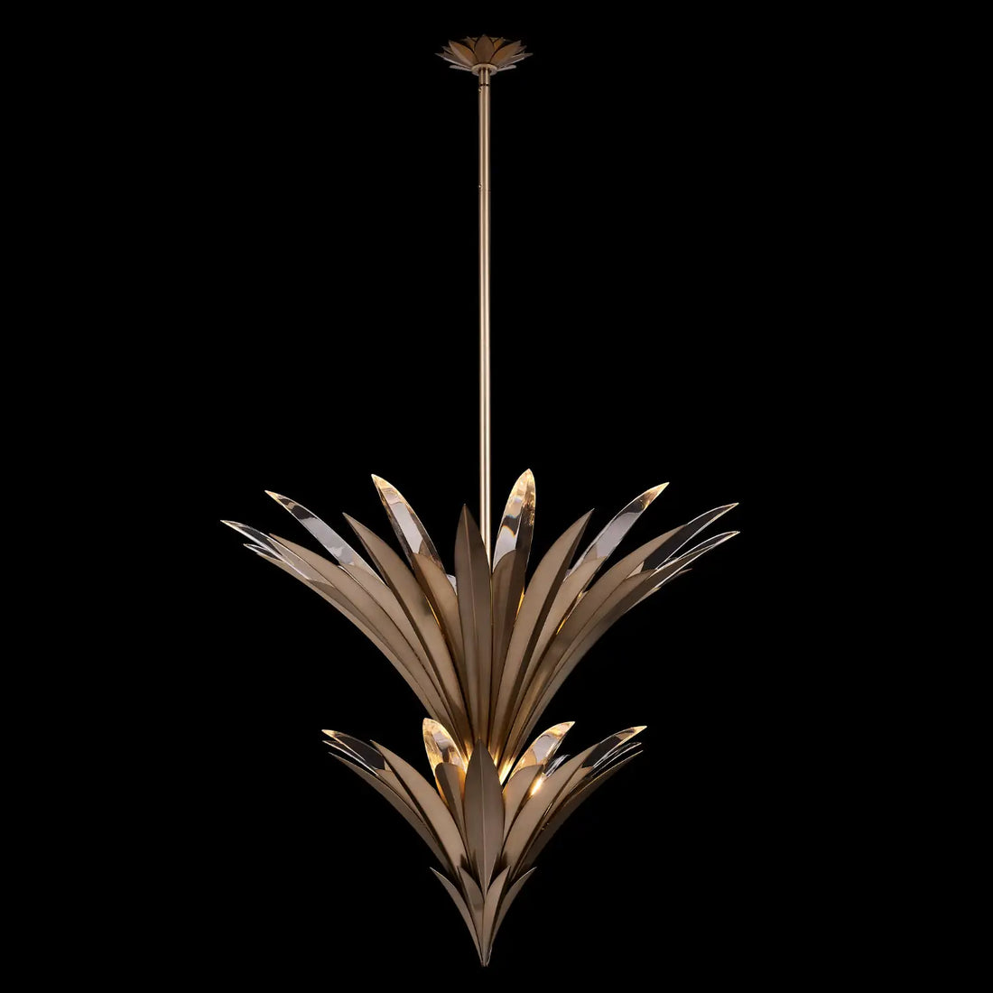 ALLEGRI, ROCHE 2-TIER PENDANT, PENDANT LIGHT