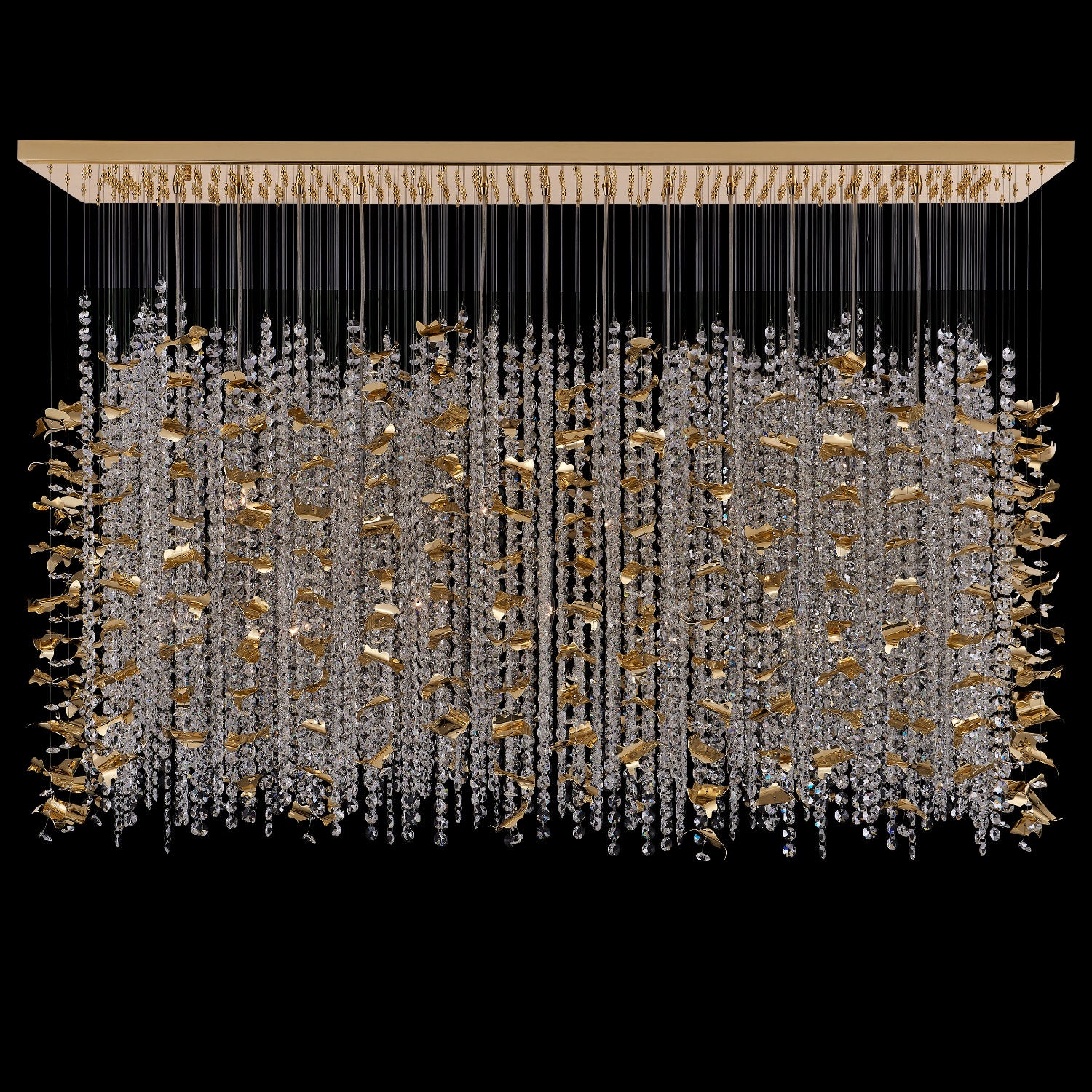 ALLEGRI, FLOATING LEAVES CUSTOM FLUSH, SEMI FLUSH MOUNT LIGHT