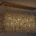 ALLEGRI, FLOATING LEAVES CUSTOM FLUSH, SEMI FLUSH MOUNT LIGHT