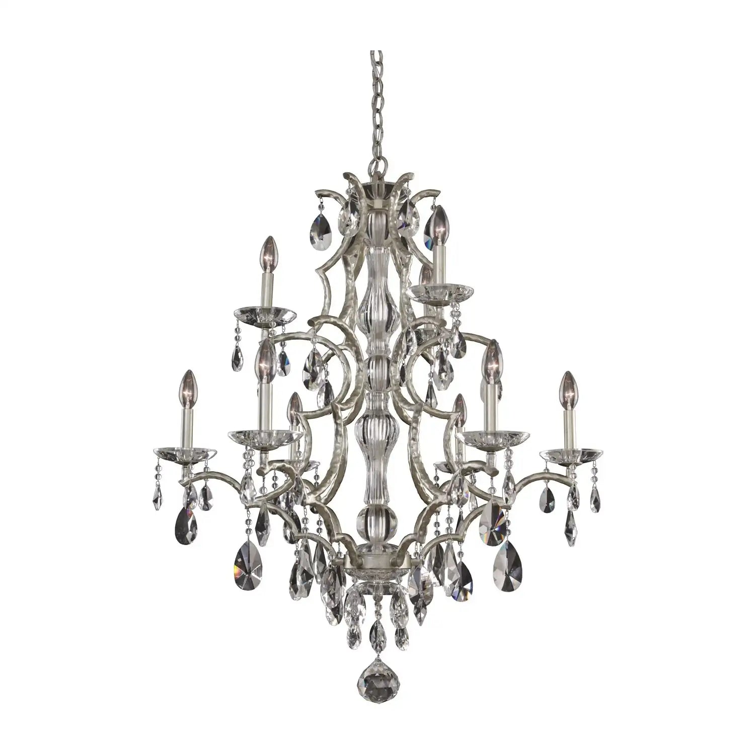 ALLEGRI, SHORECREST TIERED CHANDELIER, CHANDELIER LIGHT