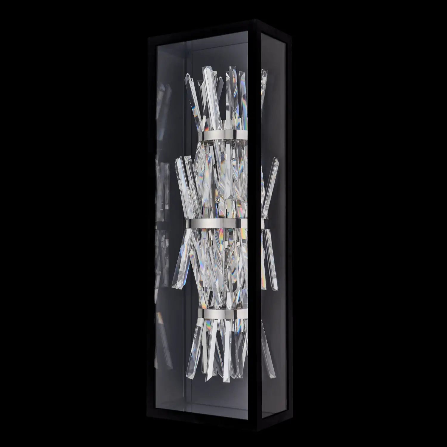 ALLEGRI, GLACIER ESTERNO FLUOROCARBON OUTDOOR WALL SCONCE, OUTDOOR WALL LIGHTS