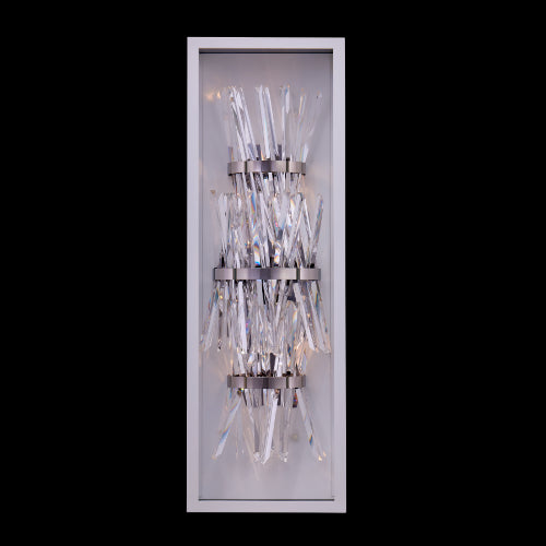 ALLEGRI, GLACIER LED OUTDOOR WALL SCONCE, OUTDOOR WALL LIGHTS