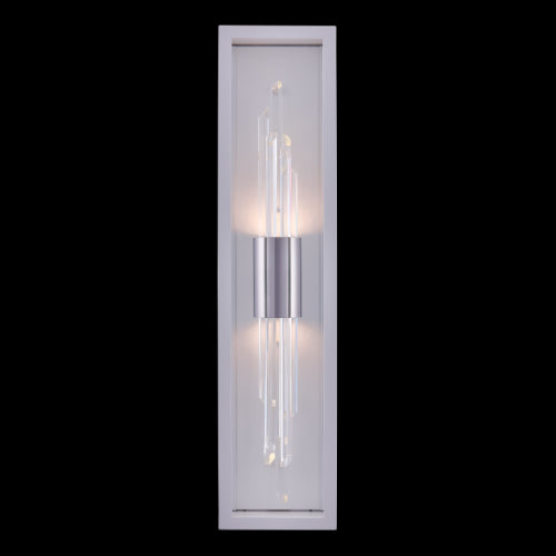 ALLEGRI, LUCCA CHROME LED OUTDOOR WALL SCONCE, OUTDOOR WALL LIGHTS