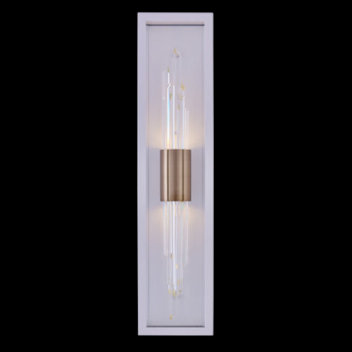 ALLEGRI, LUCCA CHAMPAGNE LED OUTDOOR WALL SCONCE, OUTDOOR WALL LIGHTS