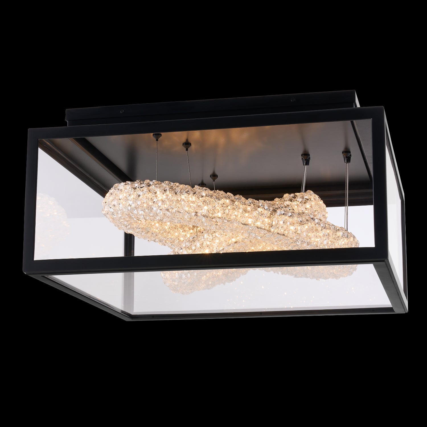 ALLEGRI, LINA OUTDOOR LED CIRCLES FLUSH MOUNT, OUTDOOR CEILING LIGHT
