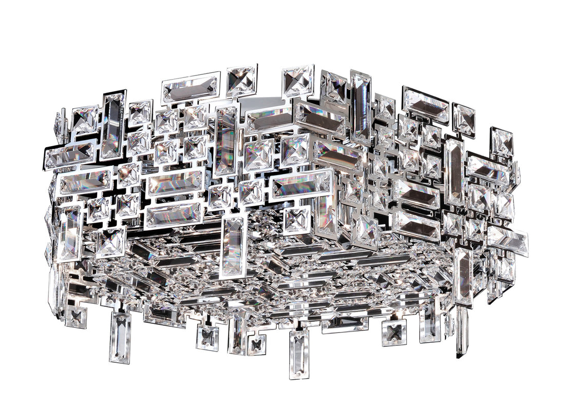 ALLEGRI, VERMEER HEX FLUSH MOUNT, FLUSH MOUNT CEILING LIGHTS