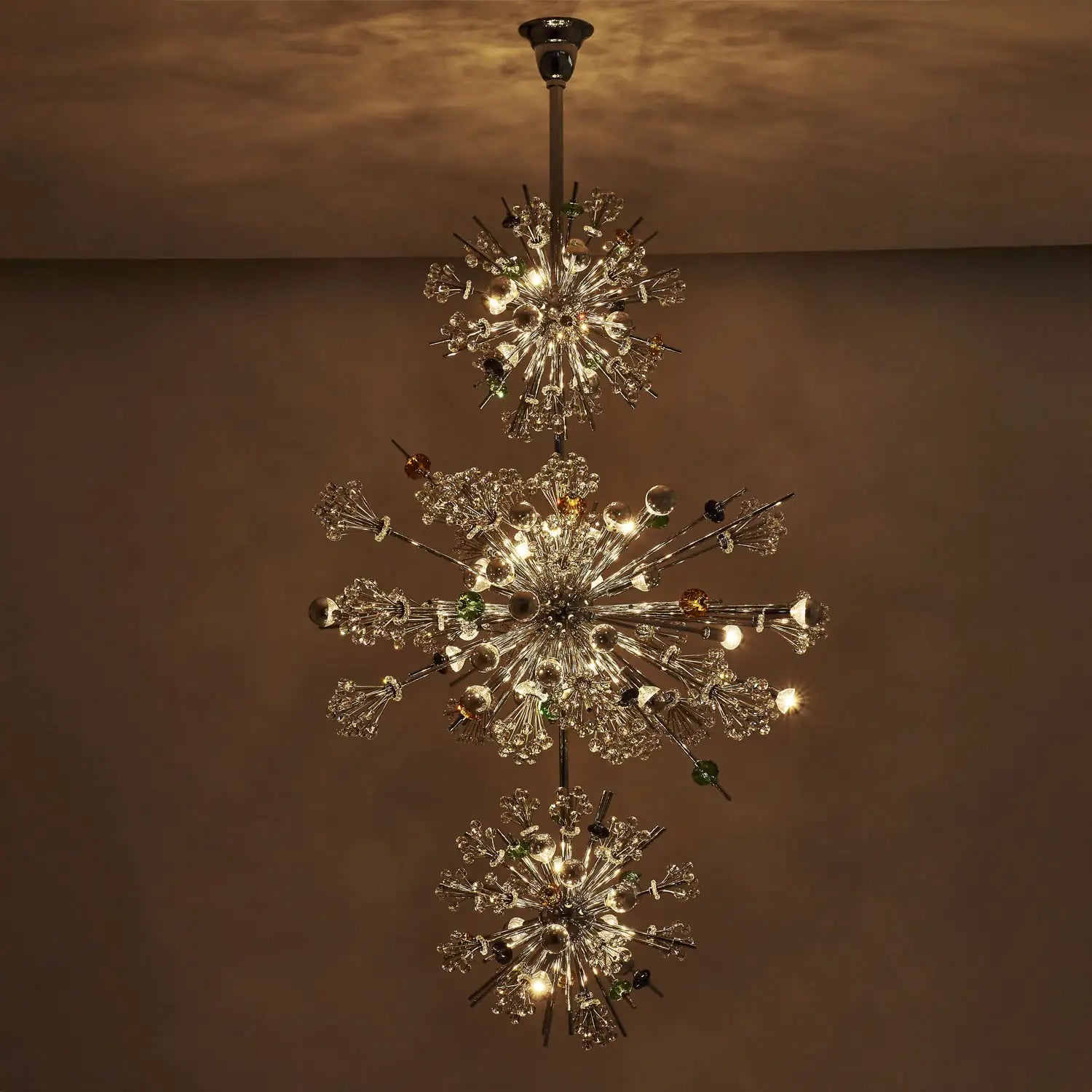 ALLEGRI, CONSTELLATION COLORATA 3TIER FOYER, PENDANT LIGHT