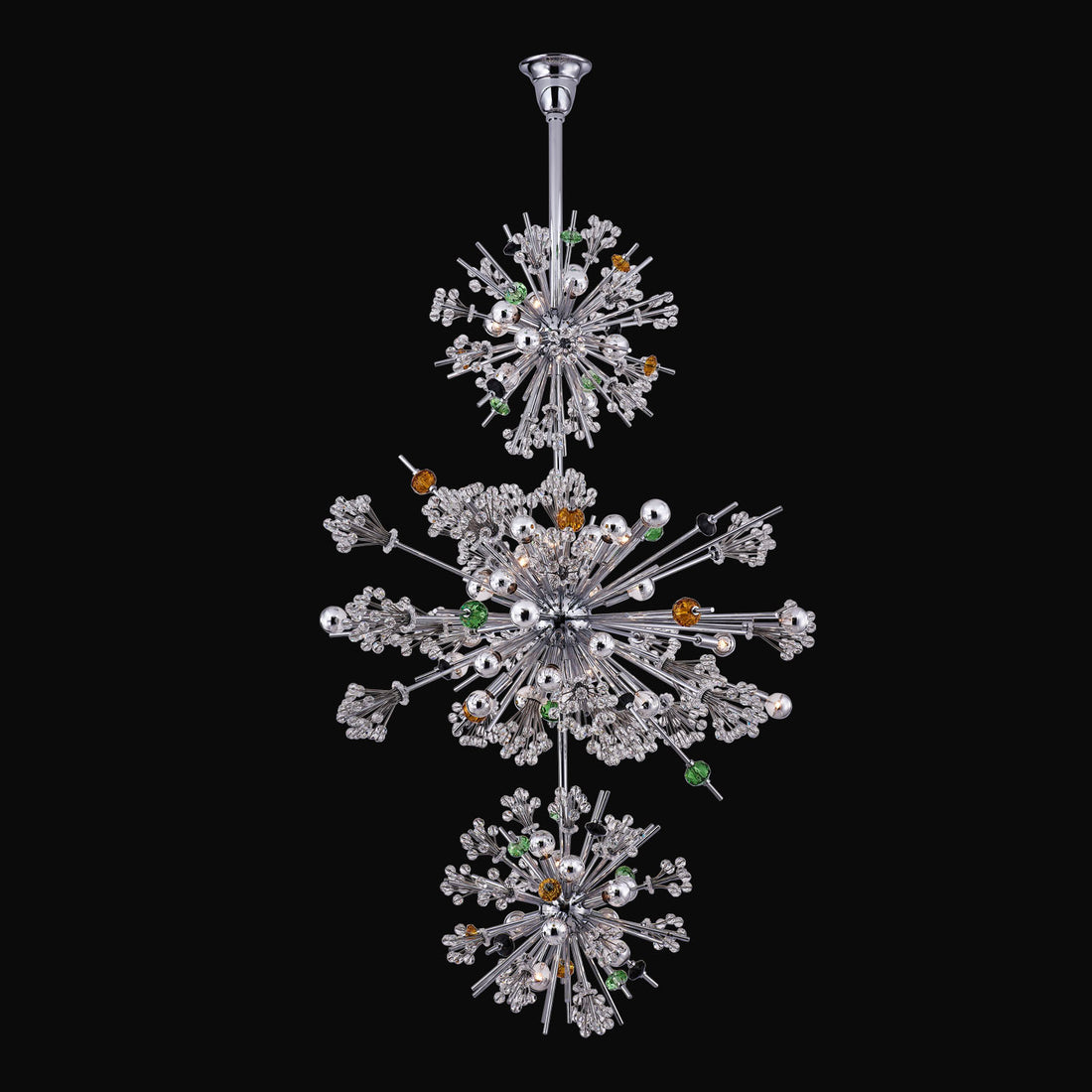 ALLEGRI, CONSTELLATION COLORATA 3TIER FOYER, PENDANT LIGHT