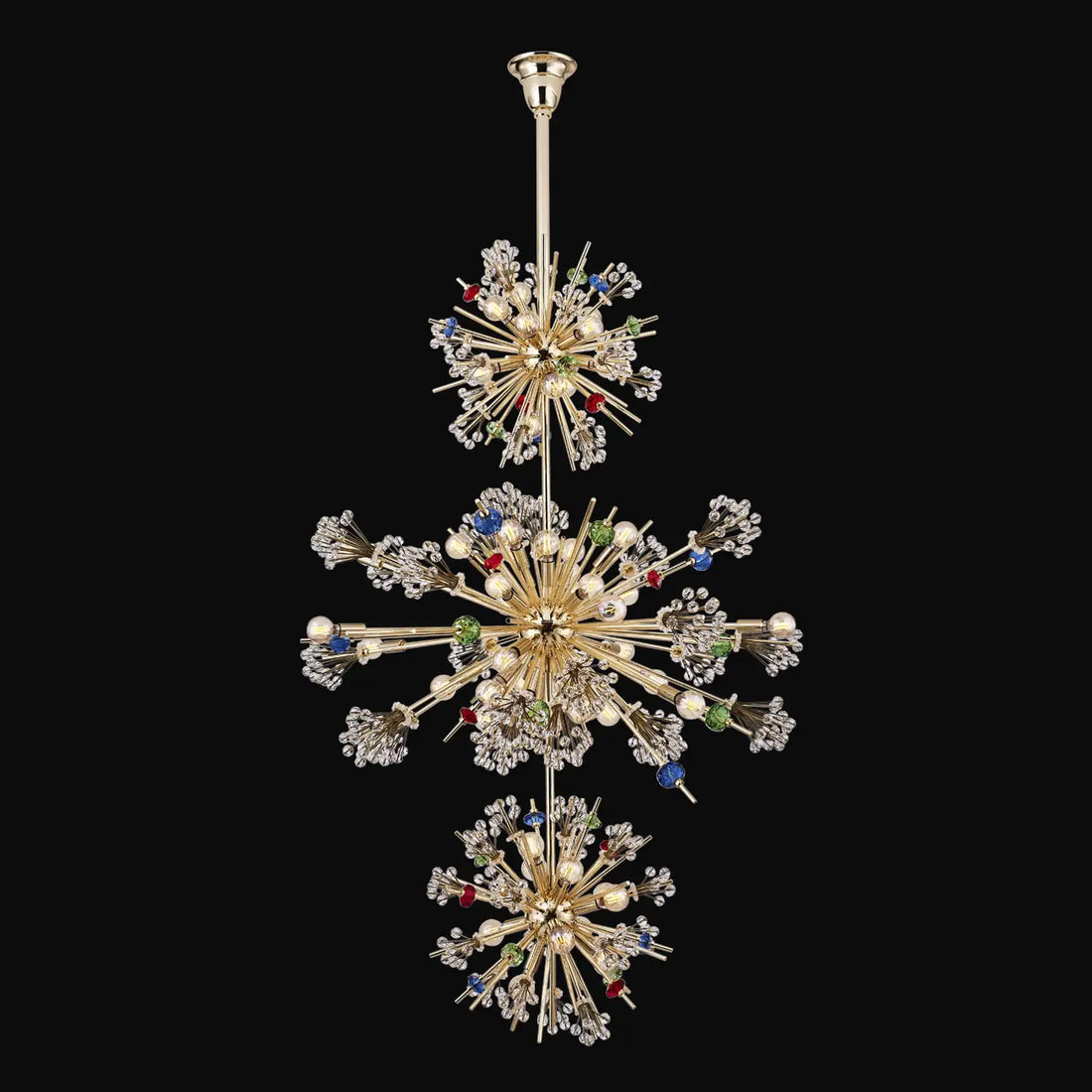 ALLEGRI, CONSTELLATION COLORATA 3TIER FOYER, PENDANT LIGHT