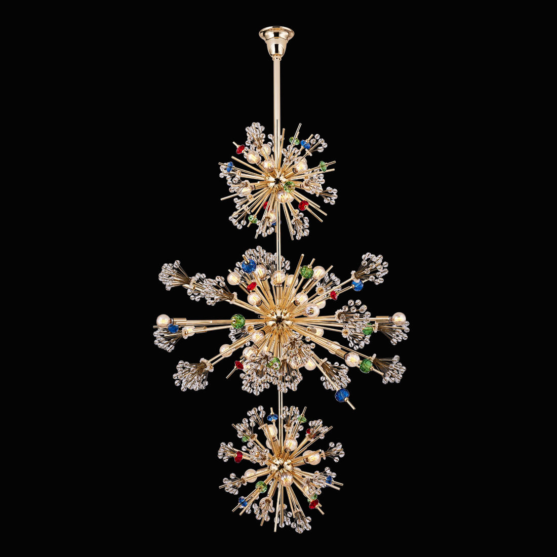 ALLEGRI, CONSTELLATION COLORATA 3TIER FOYER, PENDANT LIGHT