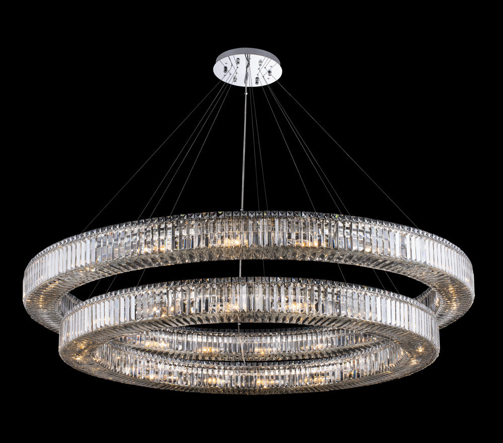 ALLEGRI, RONDELLE 2 TIER PENDANT, PENDANT LIGHT