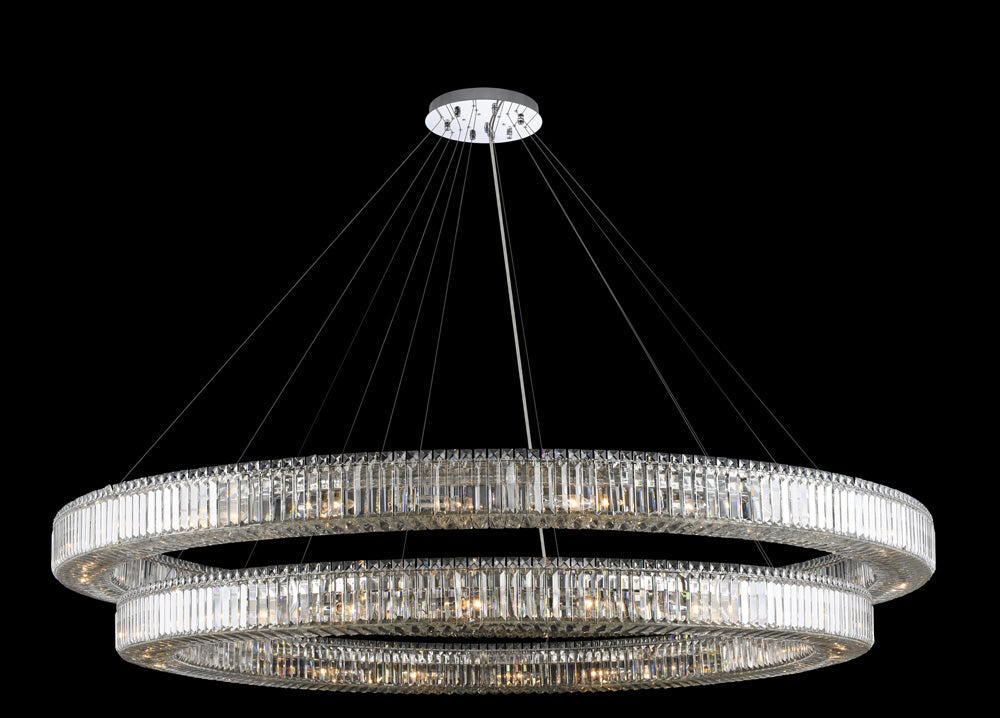 ALLEGRI, RONDELLE 2 TIER PENDANT, PENDANT LIGHT