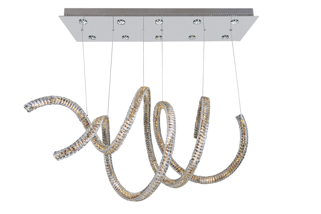 ALLEGRI, RAVINA + LED CONVERTIBLE PENDANT - FLUSH MOUNT, CHANDELIER LIGHT