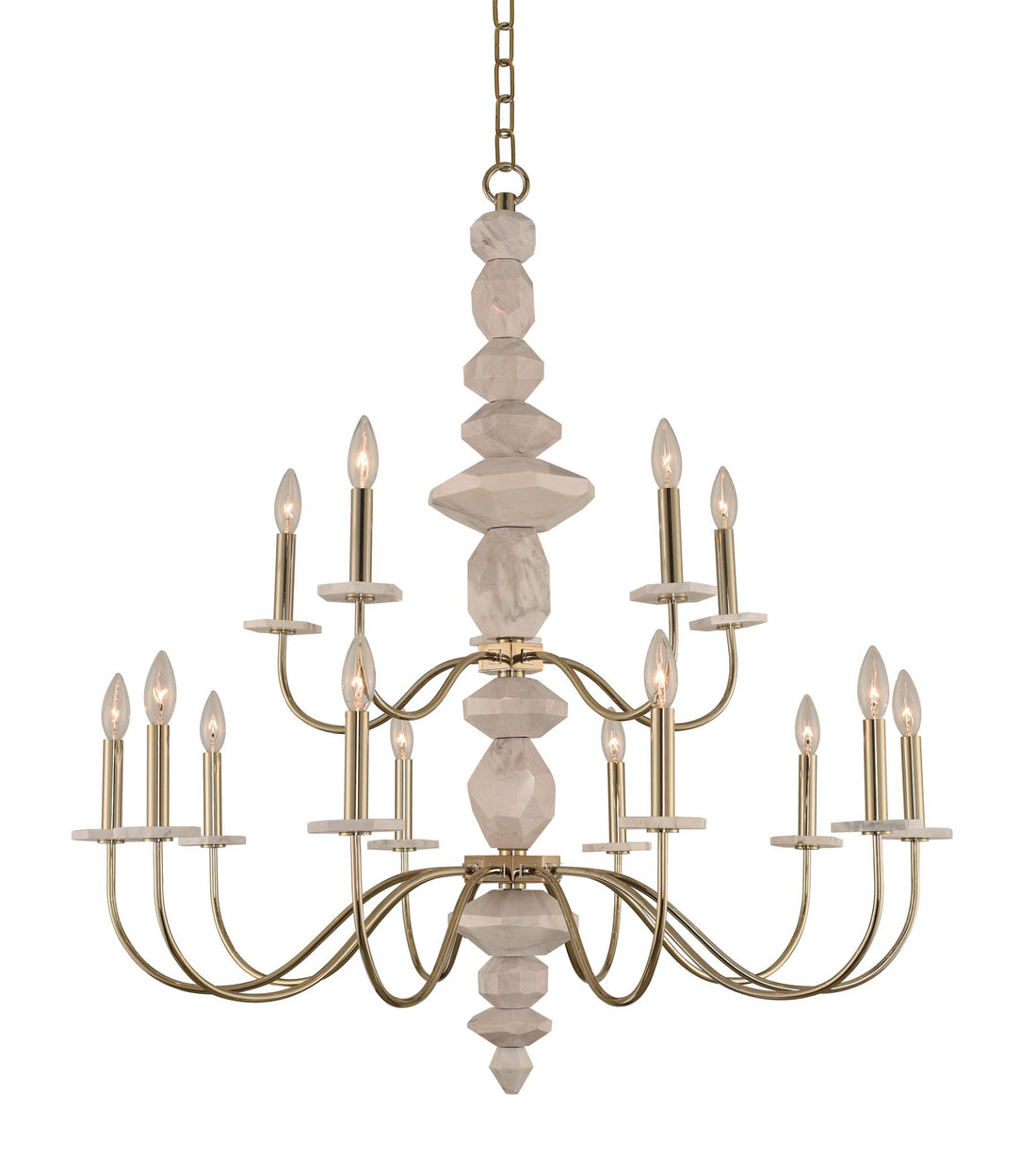 KALCO, CARRARA LIGHT 2 TIER CHANDELIER, CHANDELIER LIGHT
