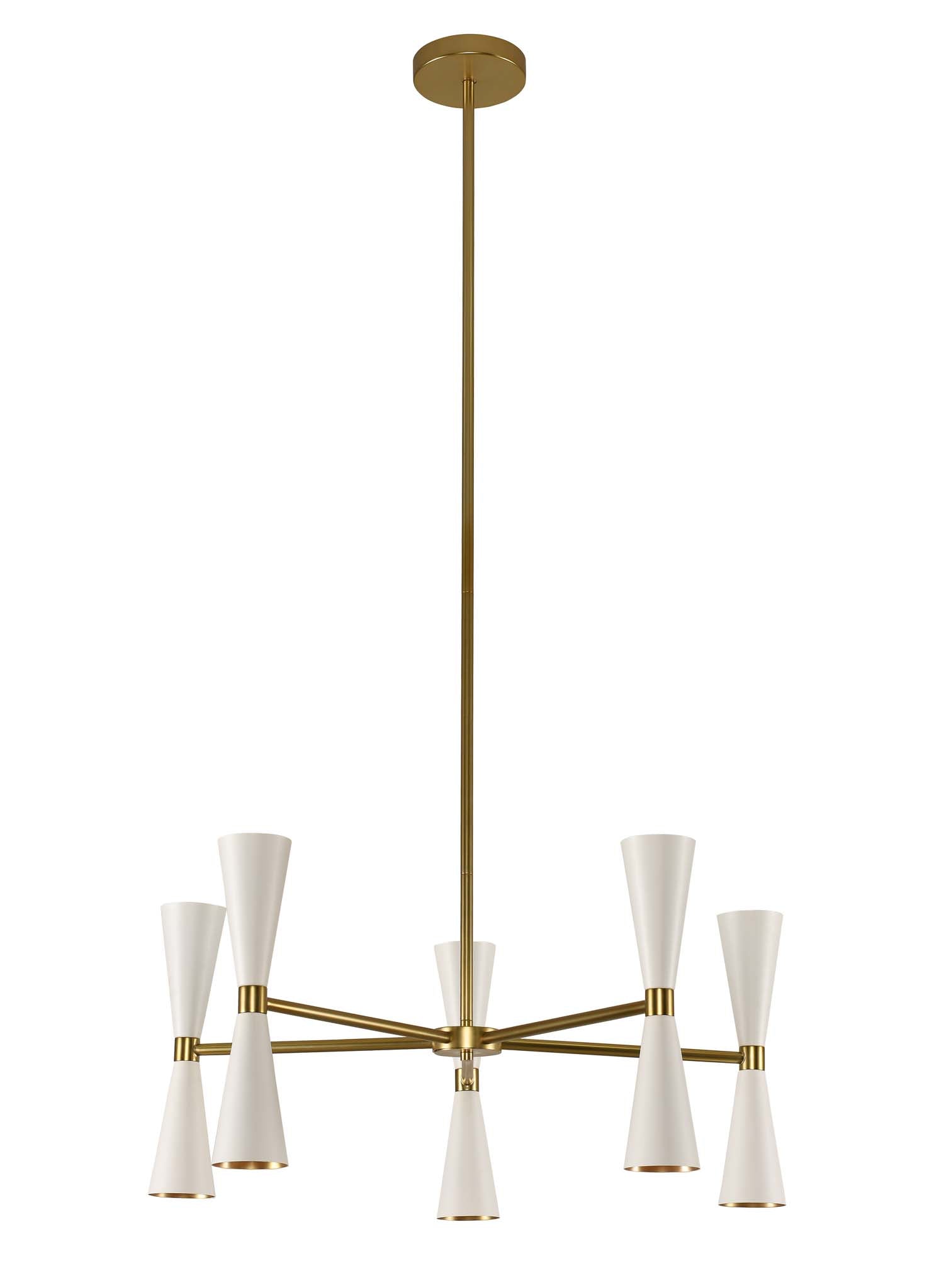 KALCO, MILO 5 ARM CHANDELIER, CHANDELIER LIGHT