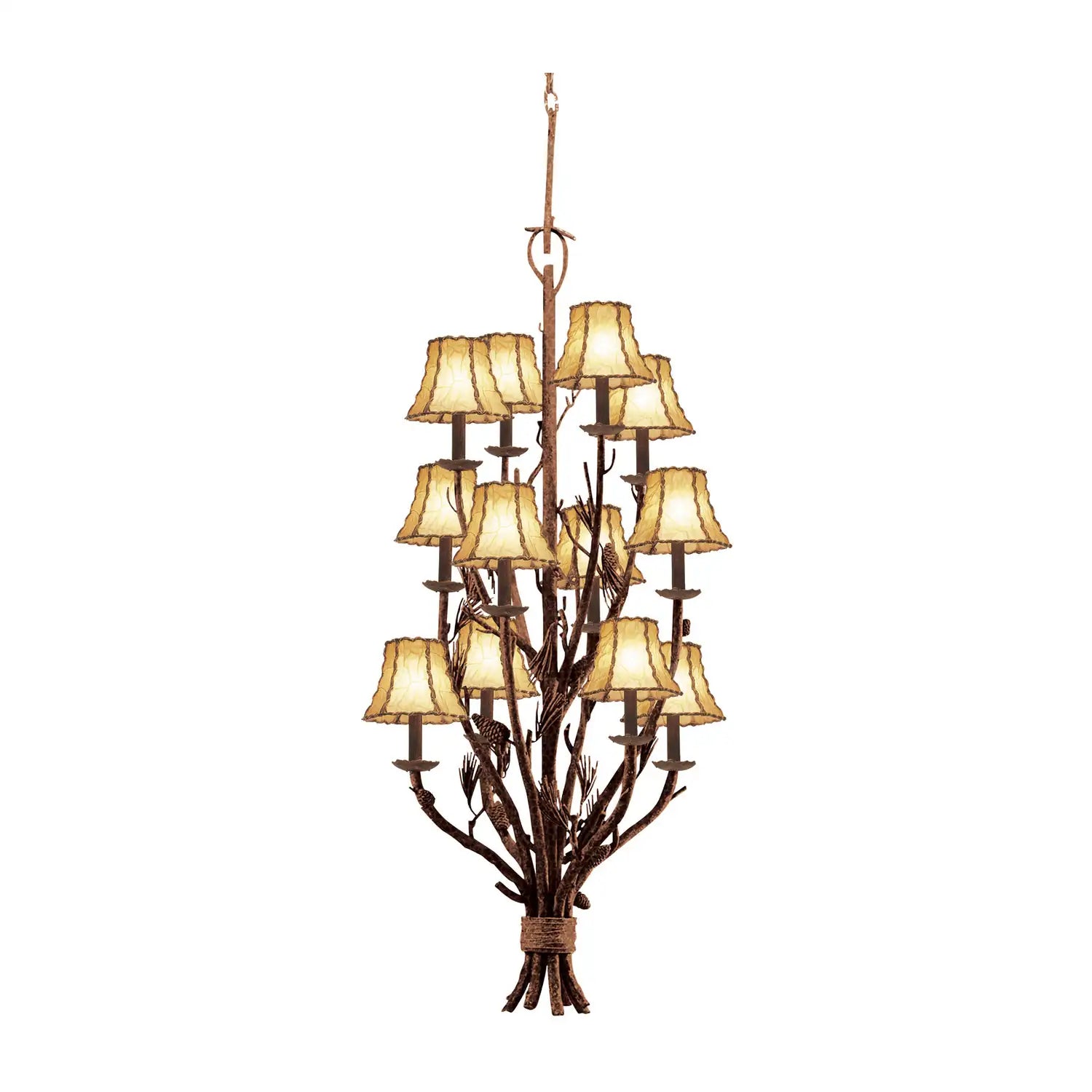 KALCO, PONDEROSA TIERED CHANDELIER, CHANDELIER LIGHT