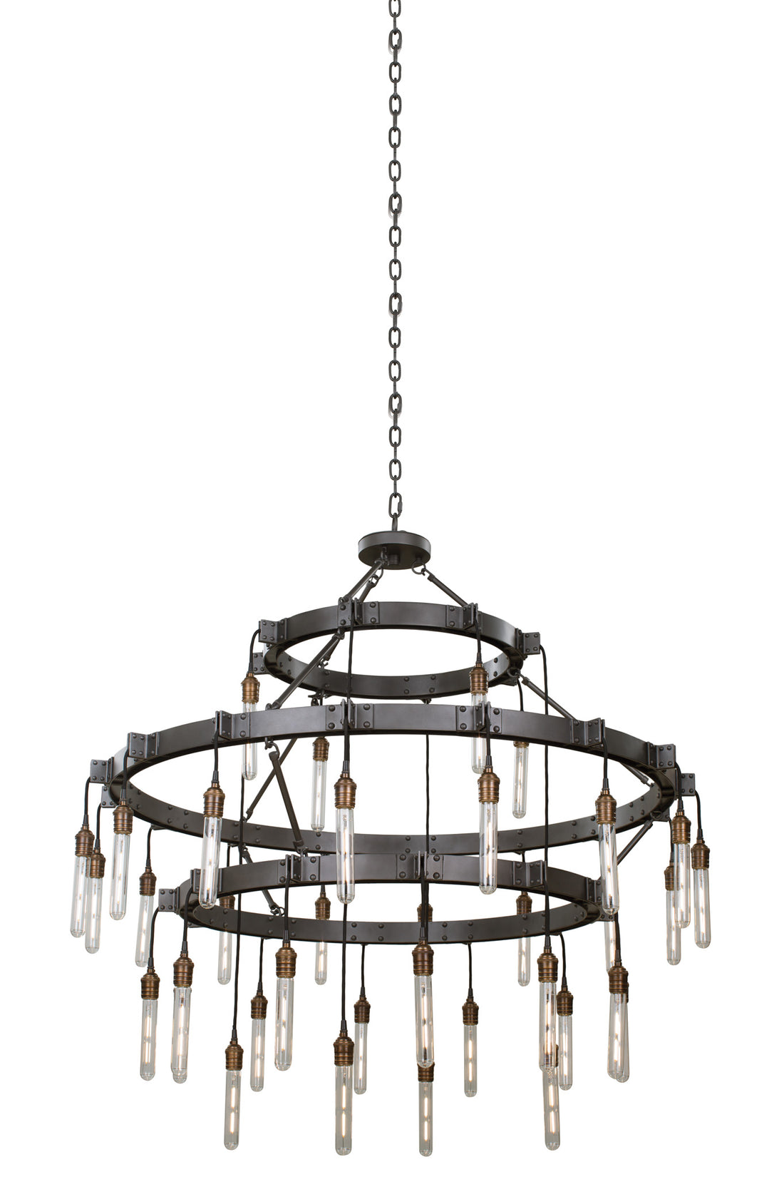 KALCO, STUYVESANT 12+16+ 3 TIER CHANDELIER, CHANDELIER LIGHT