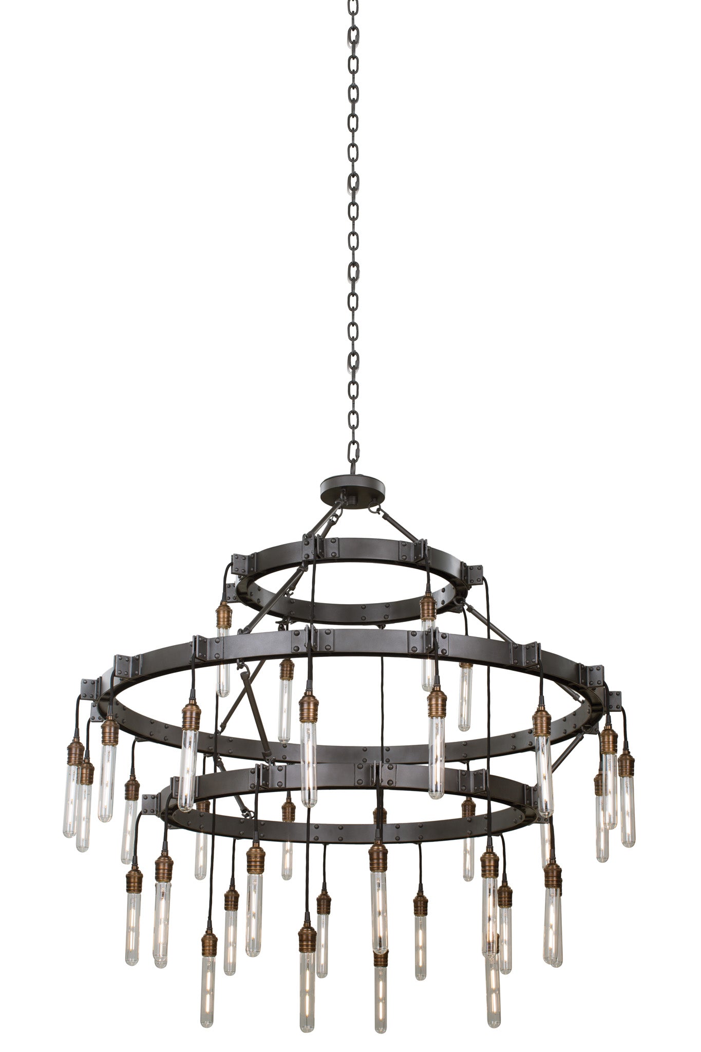 KALCO, STUYVESANT 12+16+ 3 TIER CHANDELIER, CHANDELIER LIGHT