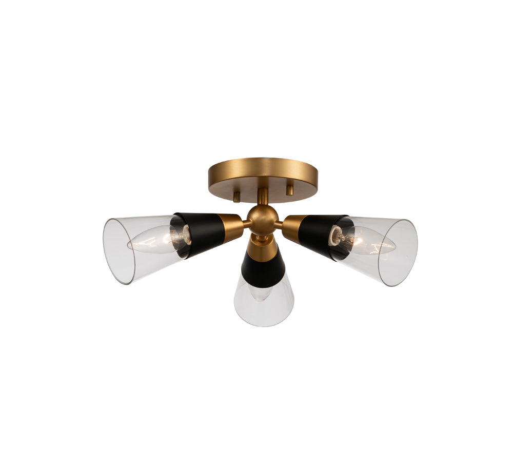 KALCO, PONTI SEMI FLUSH, SEMI FLUSH MOUNT LIGHT