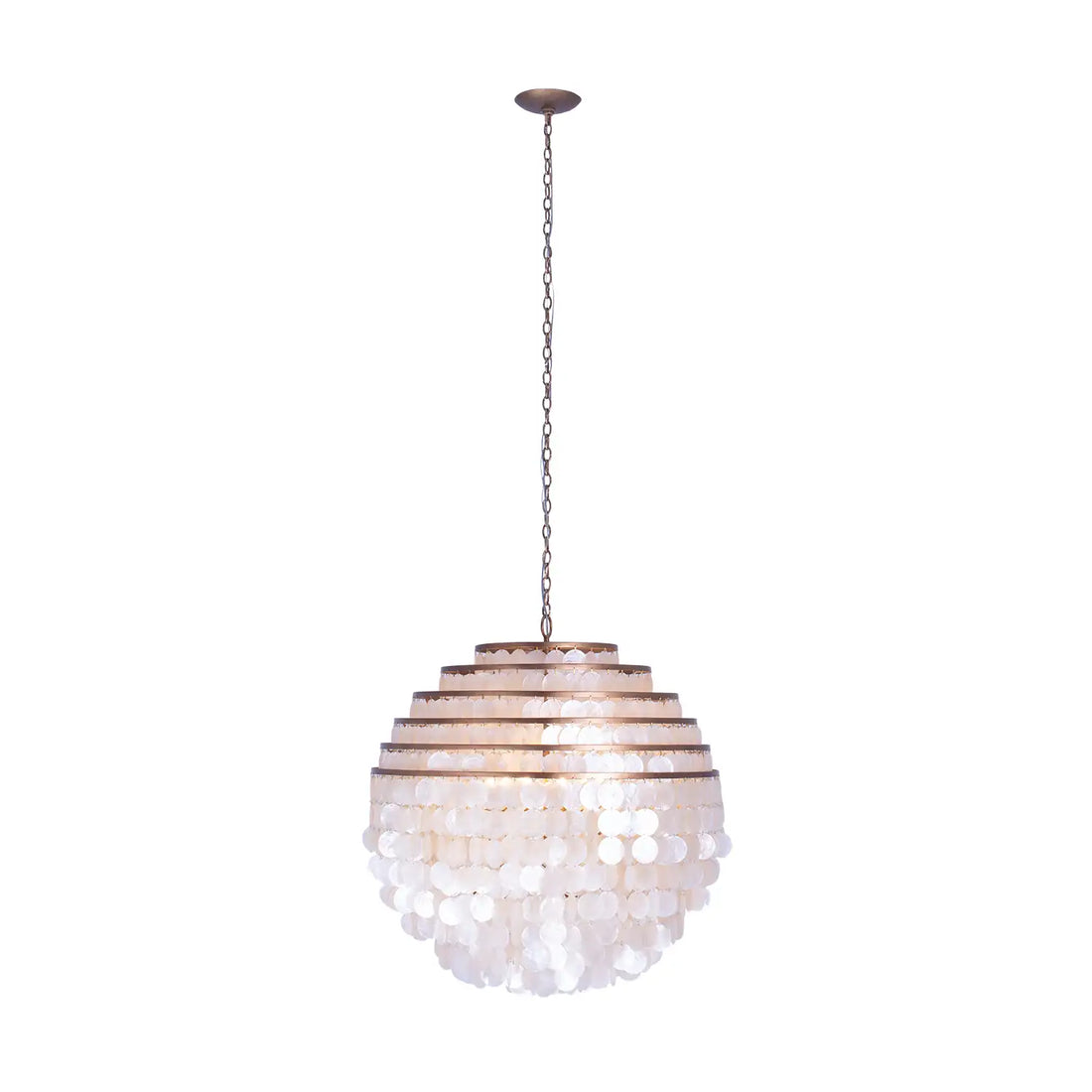 KALCO, SPHERE CAPIZ PENDANT, PENDANT LIGHT