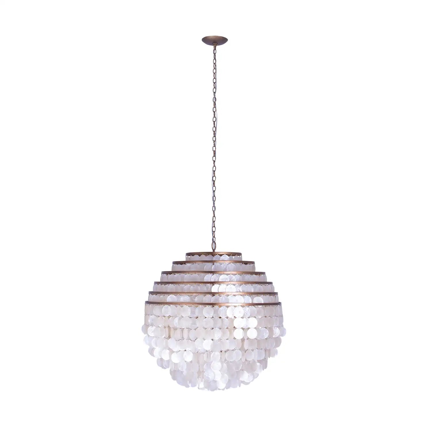 KALCO, SPHERE CAPIZ PENDANT, PENDANT LIGHT