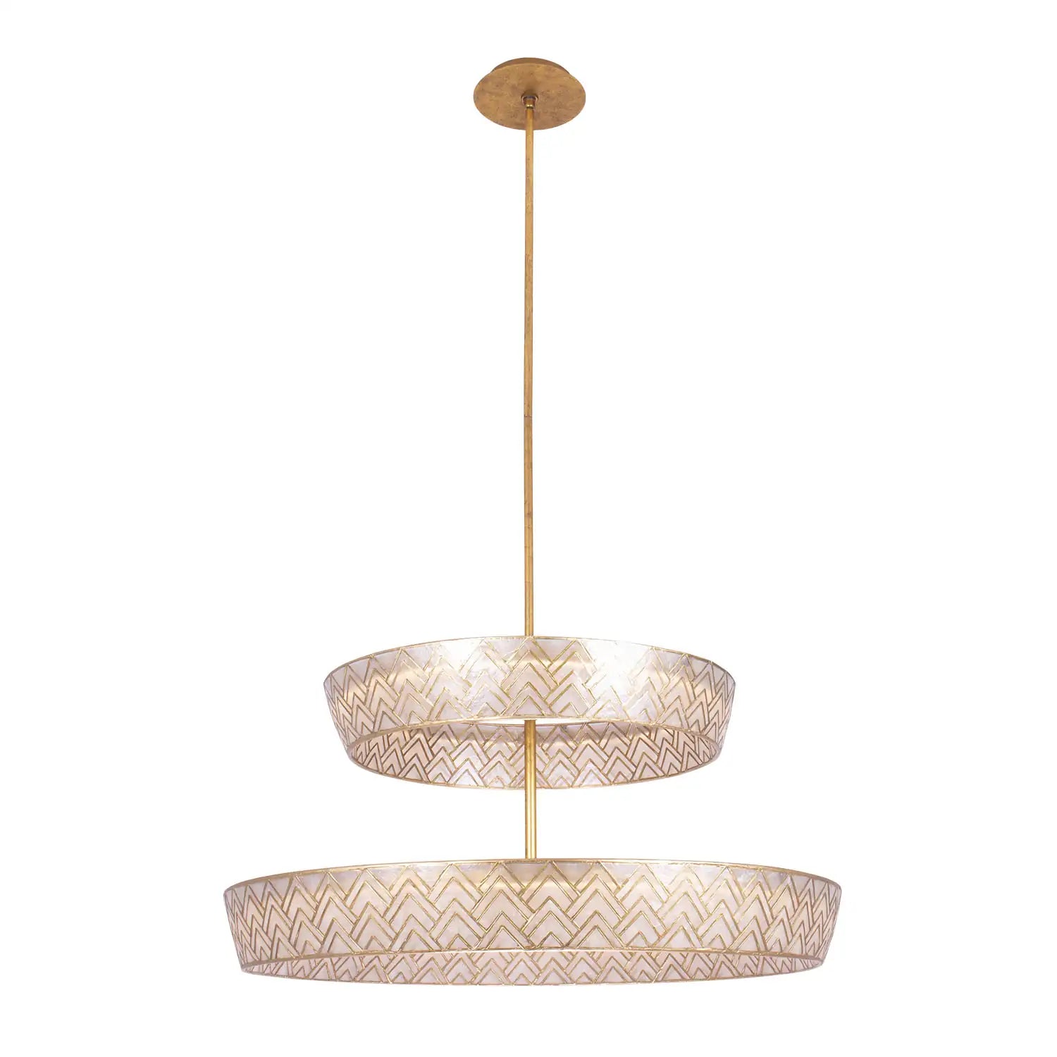 KALCO, GEO 2-TIER LED PENDANT, PENDANT LIGHT