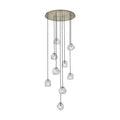 KALCO, PALLINA CHANDELIER, CHANDELIER LIGHT