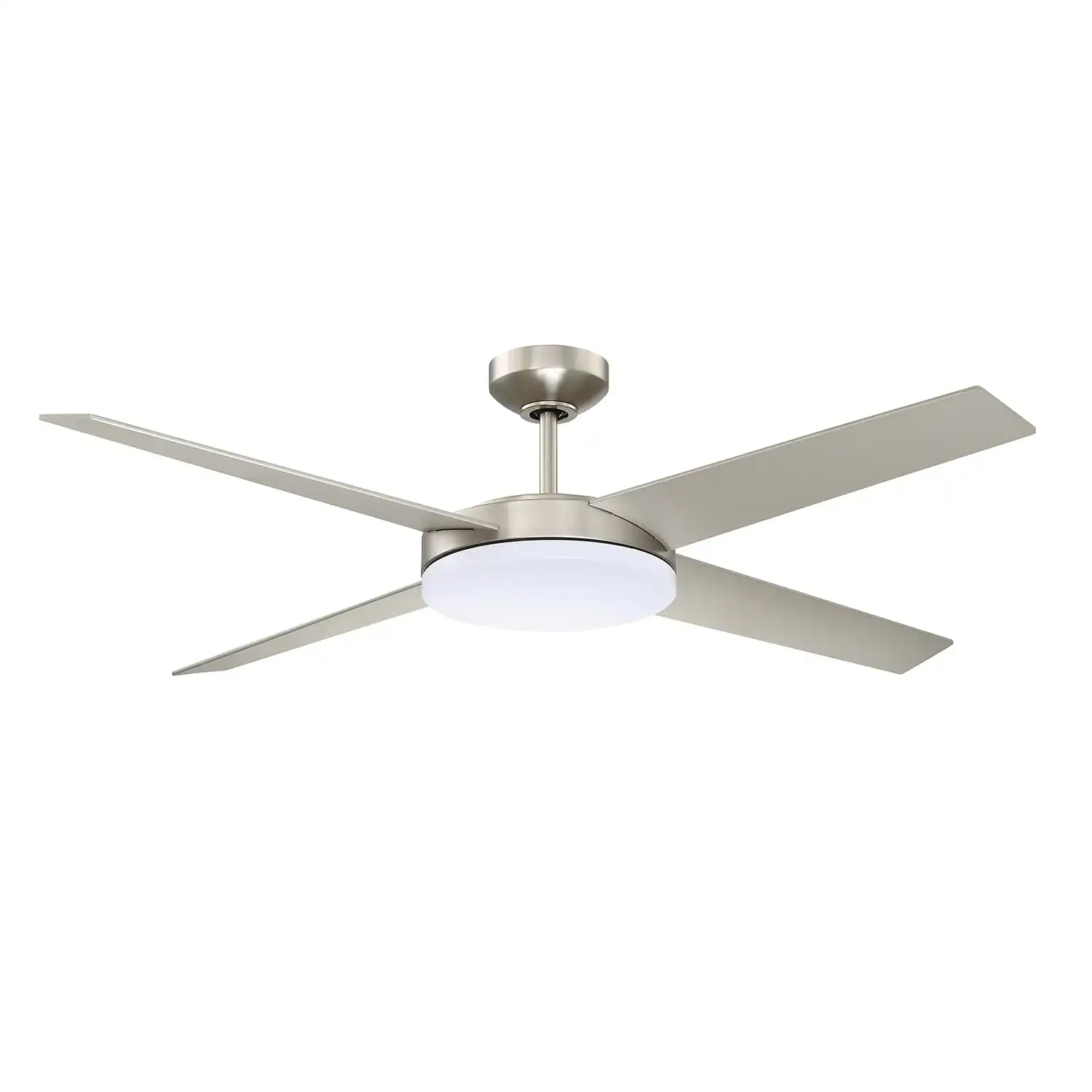 KENDAL, LOPRO LED SATIN NICKEL DC MOTOR CEILING FAN, INDOOR CEILING FAN