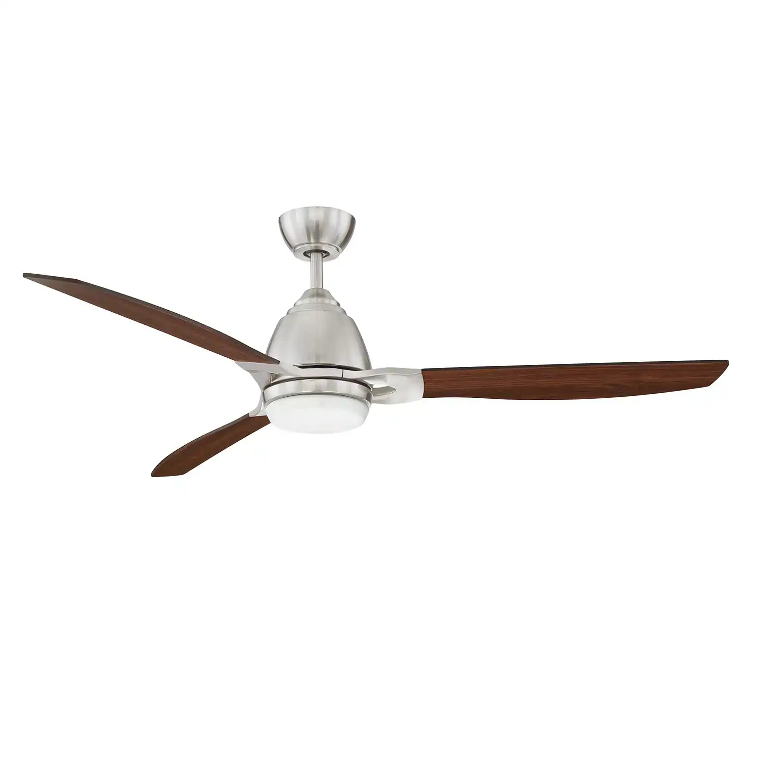 KENDAL, ERIS LED SATIN NICKEL CEILING FAN, INDOOR CEILING FAN