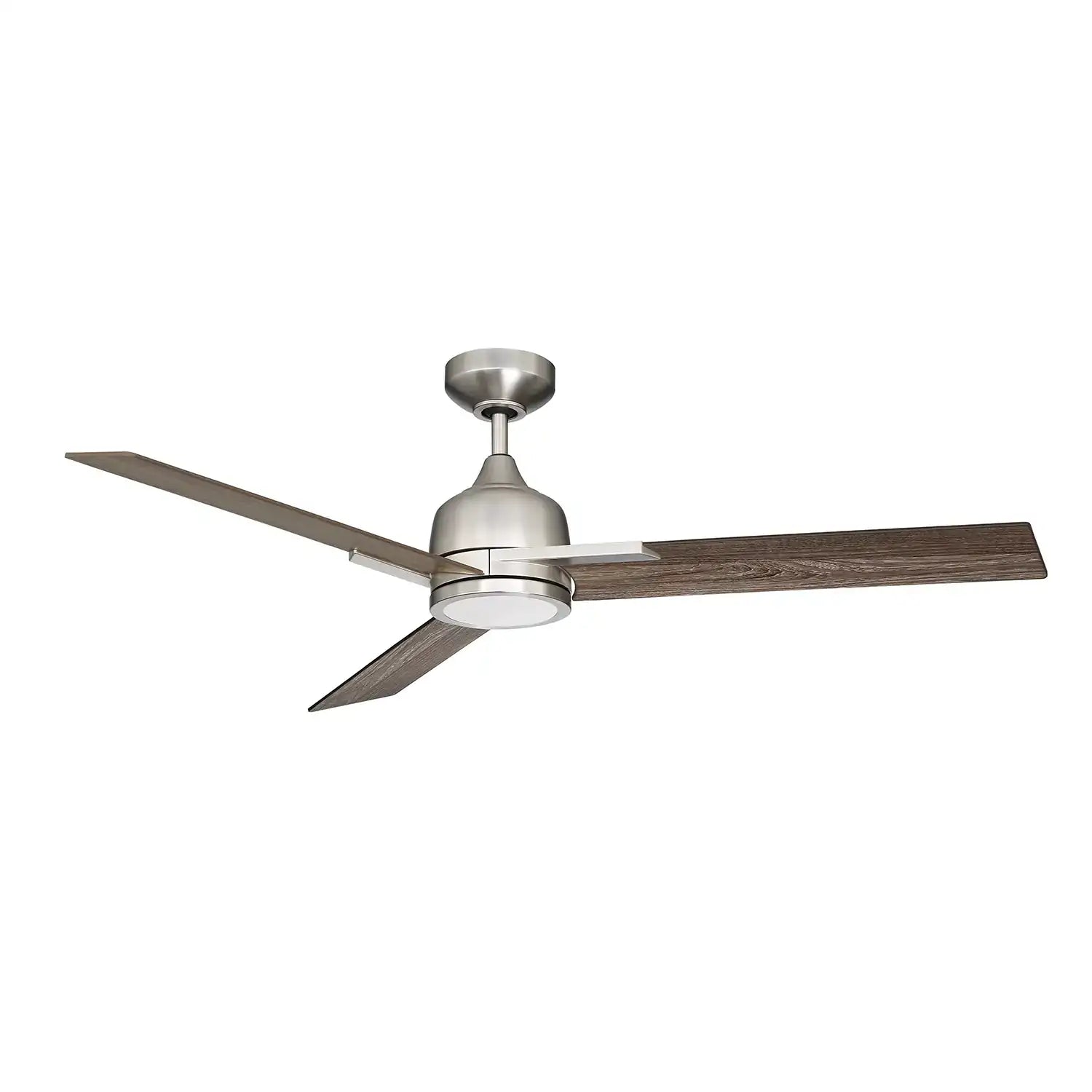 KENDAL, TRITON LED SATIN NICKEL CEILING FAN, INDOOR CEILING FAN