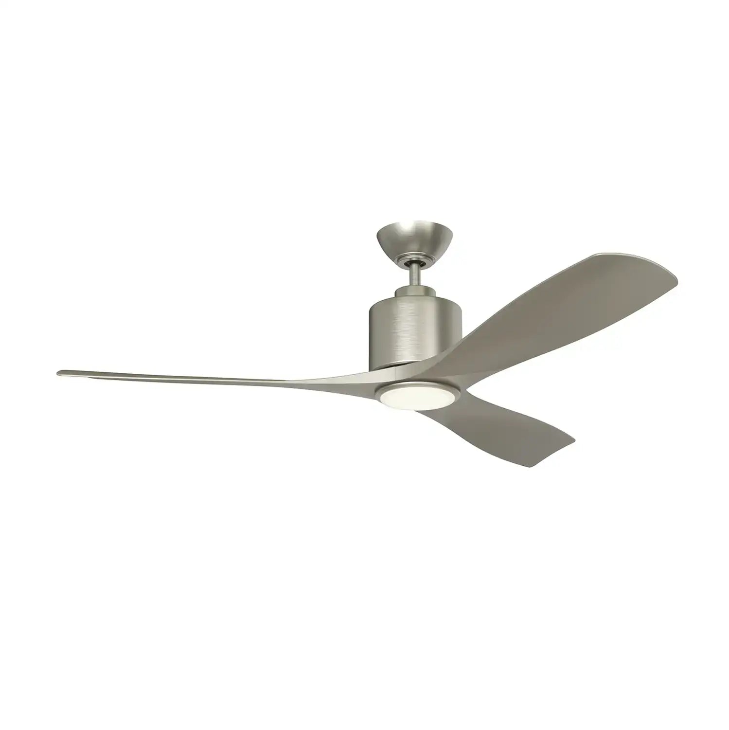 KENDAL, SENTRY SATIN NICKEL CEILING FAN, OUTDOOR CEILING FAN