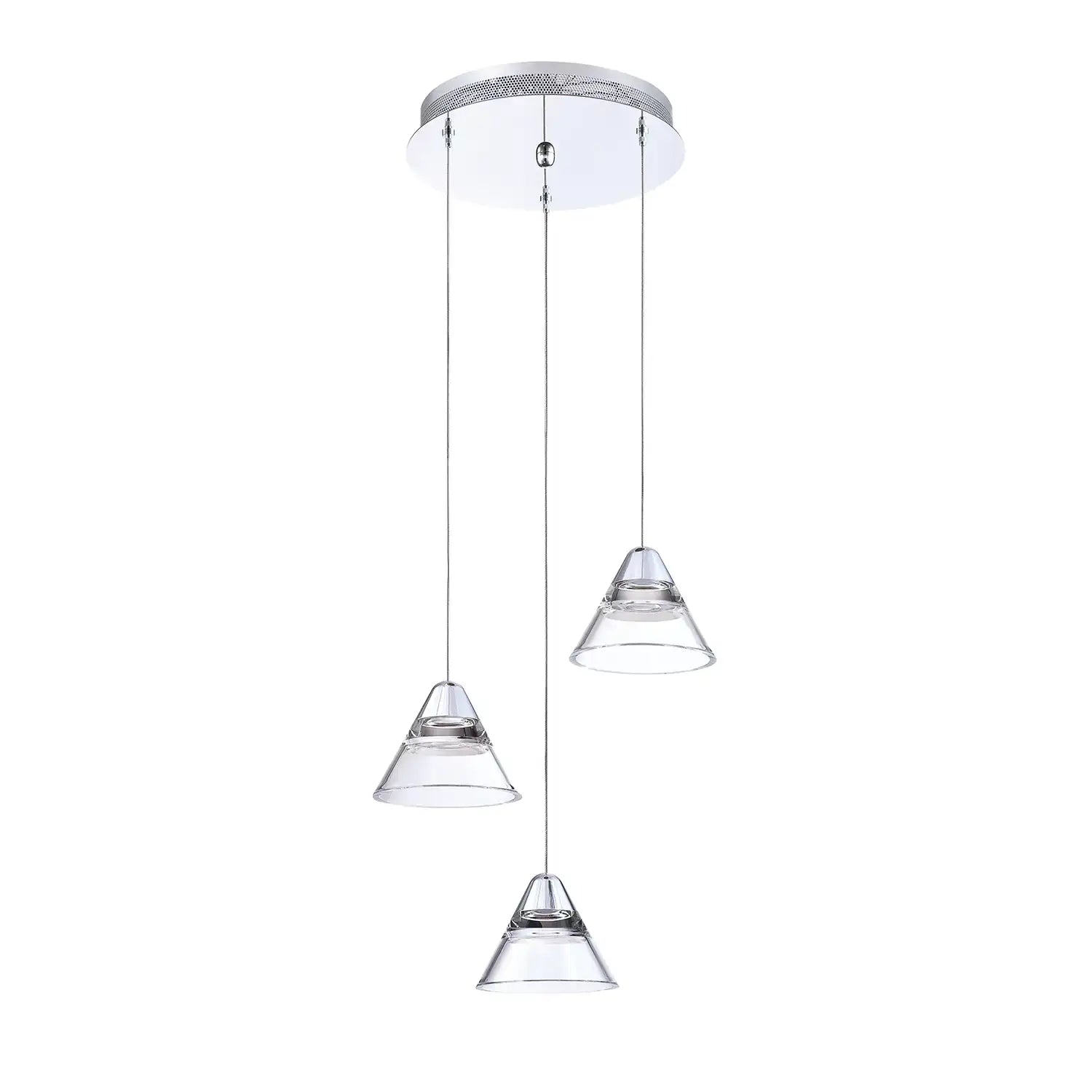 KENDAL, GEO LED PAN, CHANDELIER LIGHT