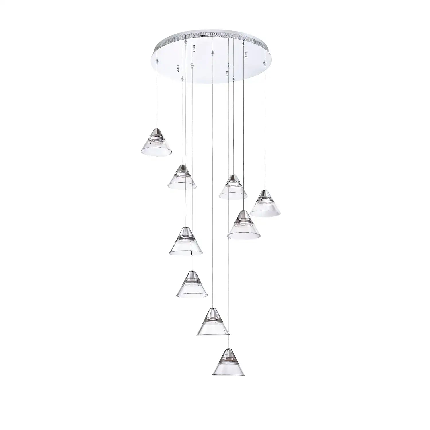 KENDAL, GEO LED PAN, CHANDELIER LIGHT