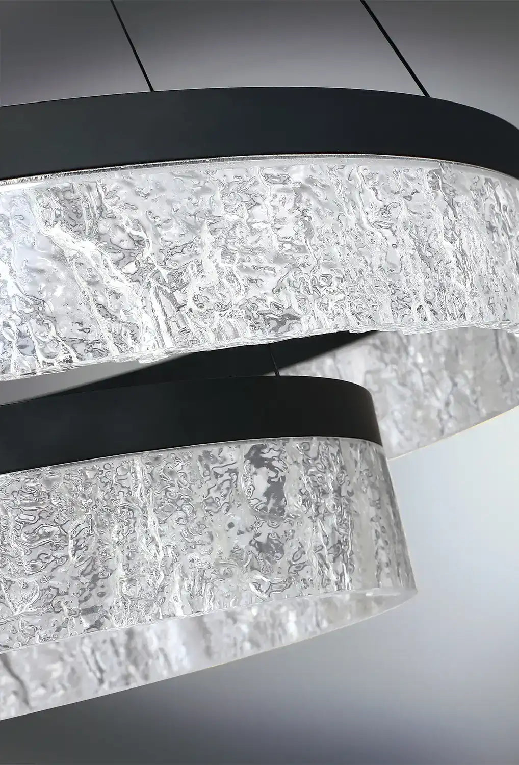 KENDAL, ARCTIC ICE 2-TIER LED PENDANT, PENDANT LIGHT