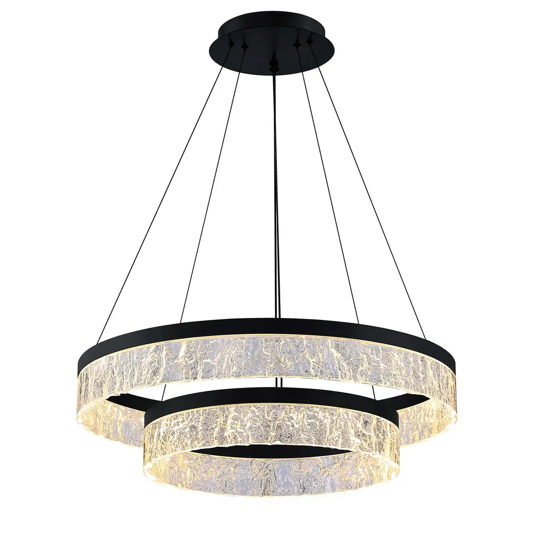 KENDAL, ARCTIC ICE 2-TIER LED PENDANT, PENDANT LIGHT