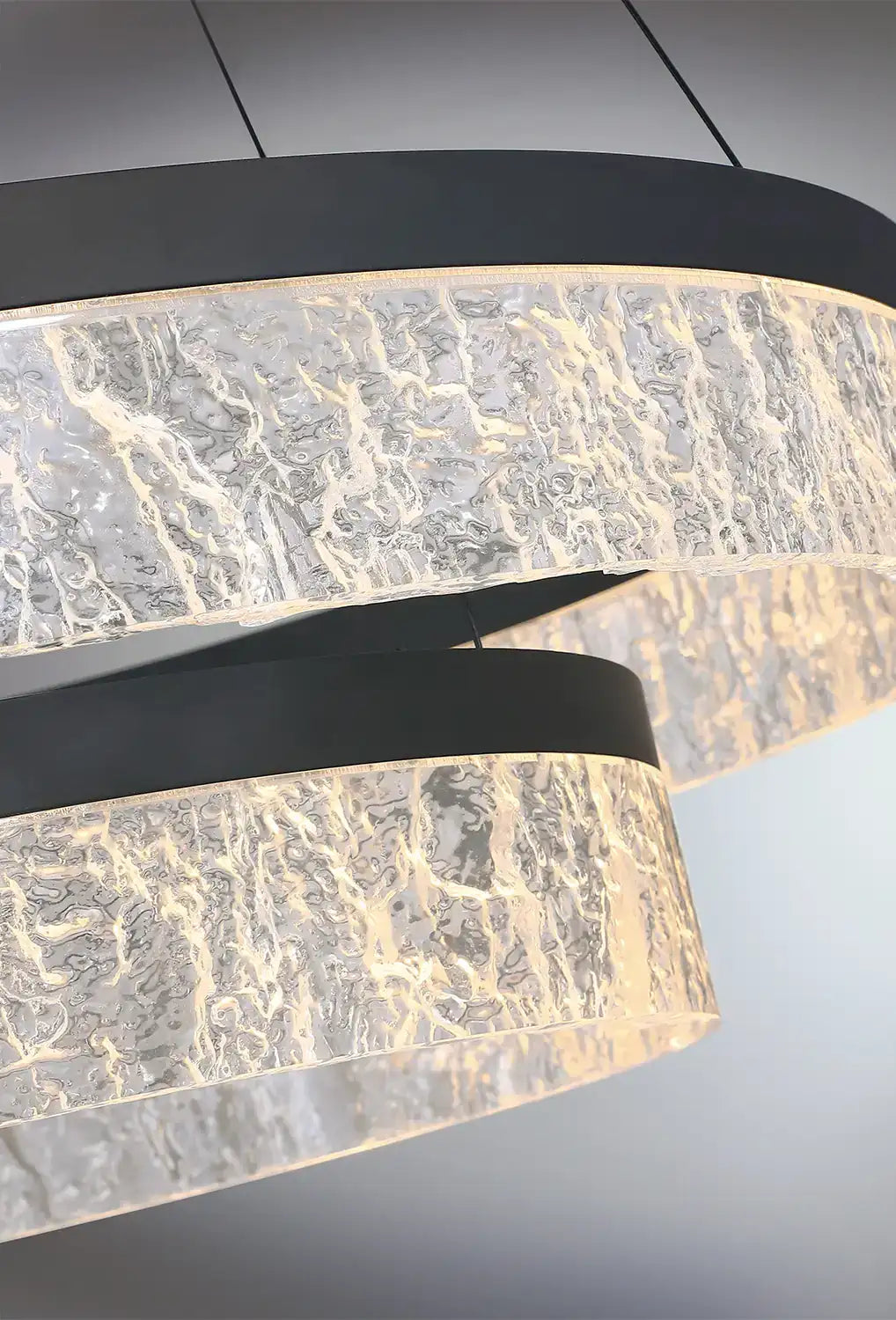KENDAL, ARCTIC ICE 2-TIER LED PENDANT, PENDANT LIGHT