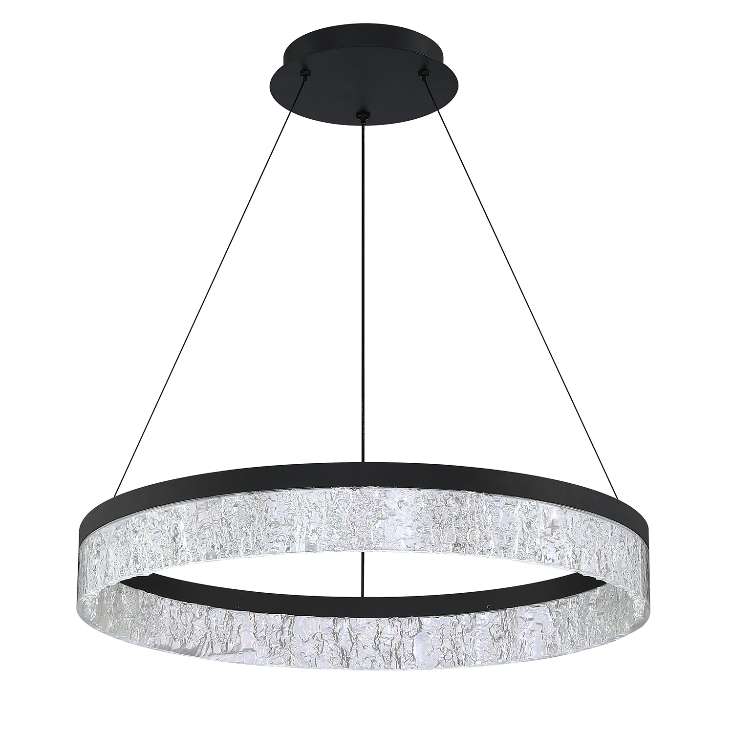 KENDAL, ARCTIC ICE SINGLE TIER LED PENDANT, PENDANT LIGHT