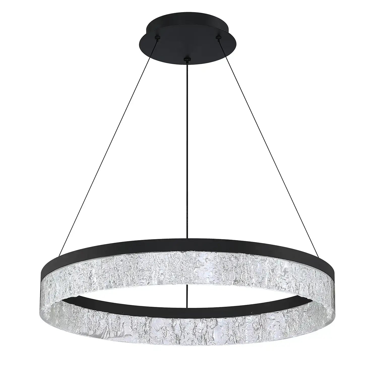 KENDAL, ARCTIC ICE SINGLE TIER LED PENDANT, PENDANT LIGHT