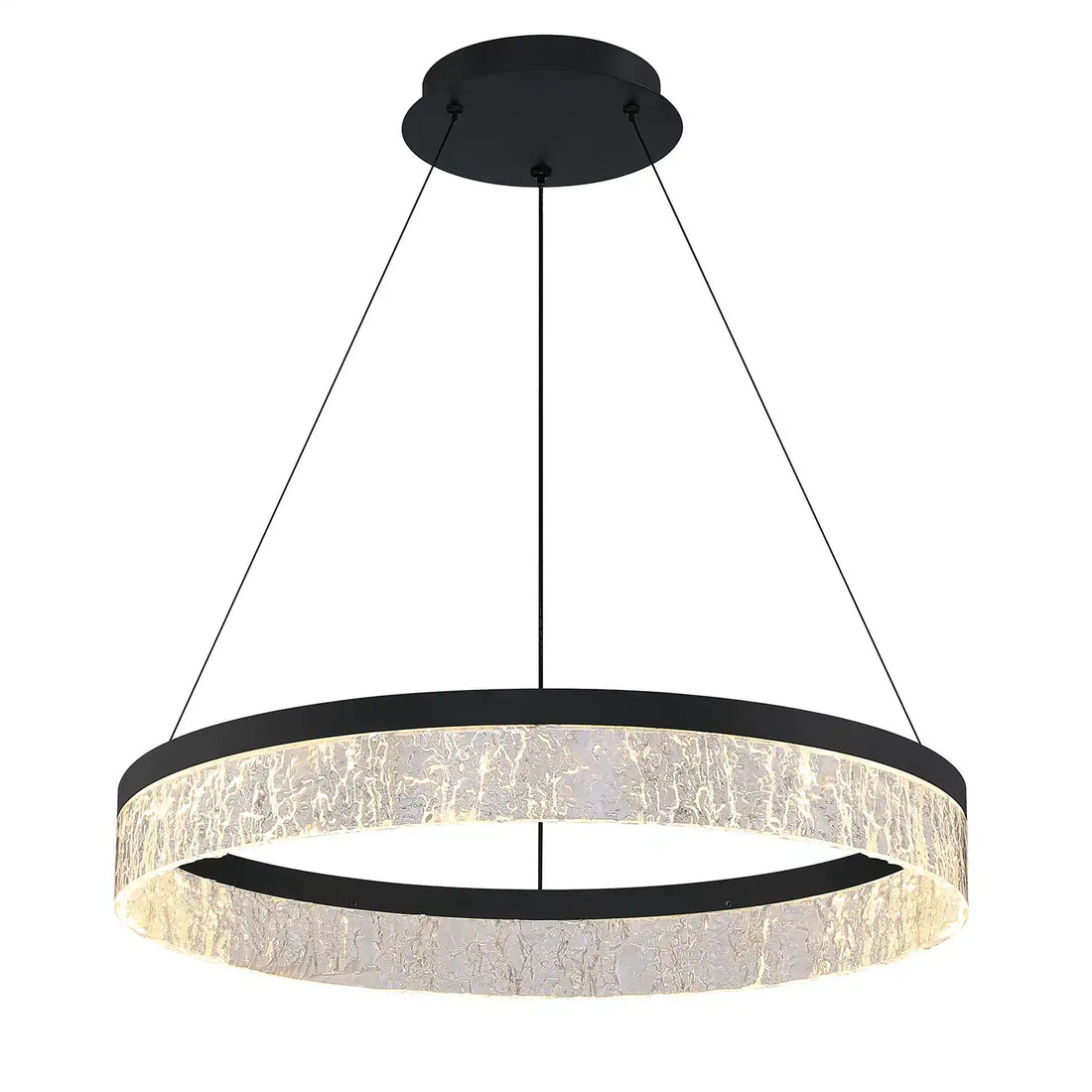 KENDAL, ARCTIC ICE SINGLE TIER LED PENDANT, PENDANT LIGHT