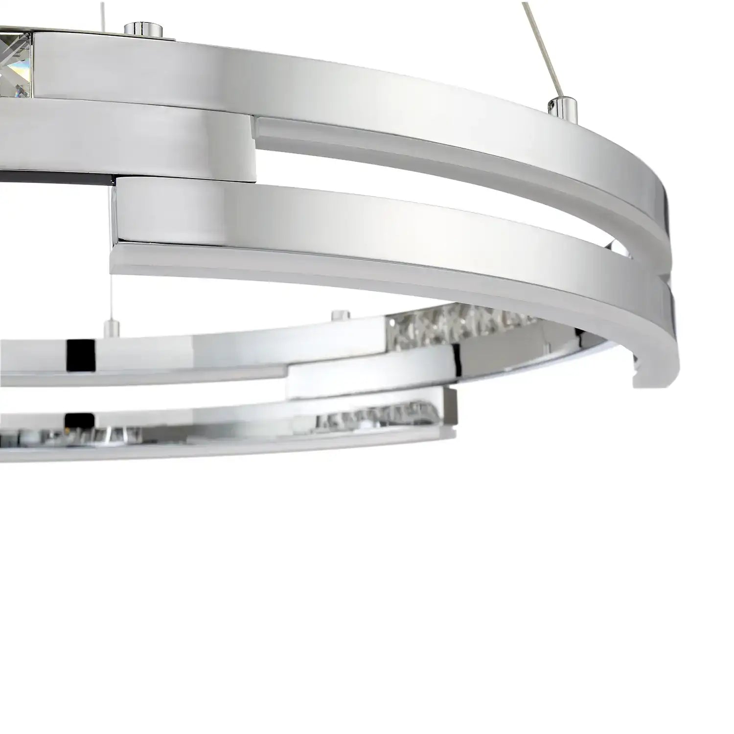 KENDAL, SATERN SERIES 41 WATT STAINLESS INTEGRATED LED RING PENDANT, PENDANT LIGHT