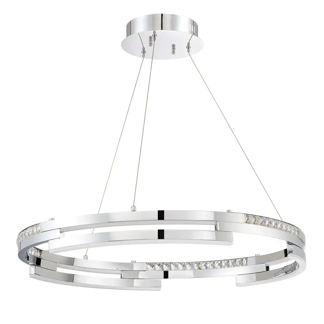 KENDAL, SATERN SERIES 50 WATT STAINLESS INTEGRATED LED RING PENDANT, PENDANT LIGHT