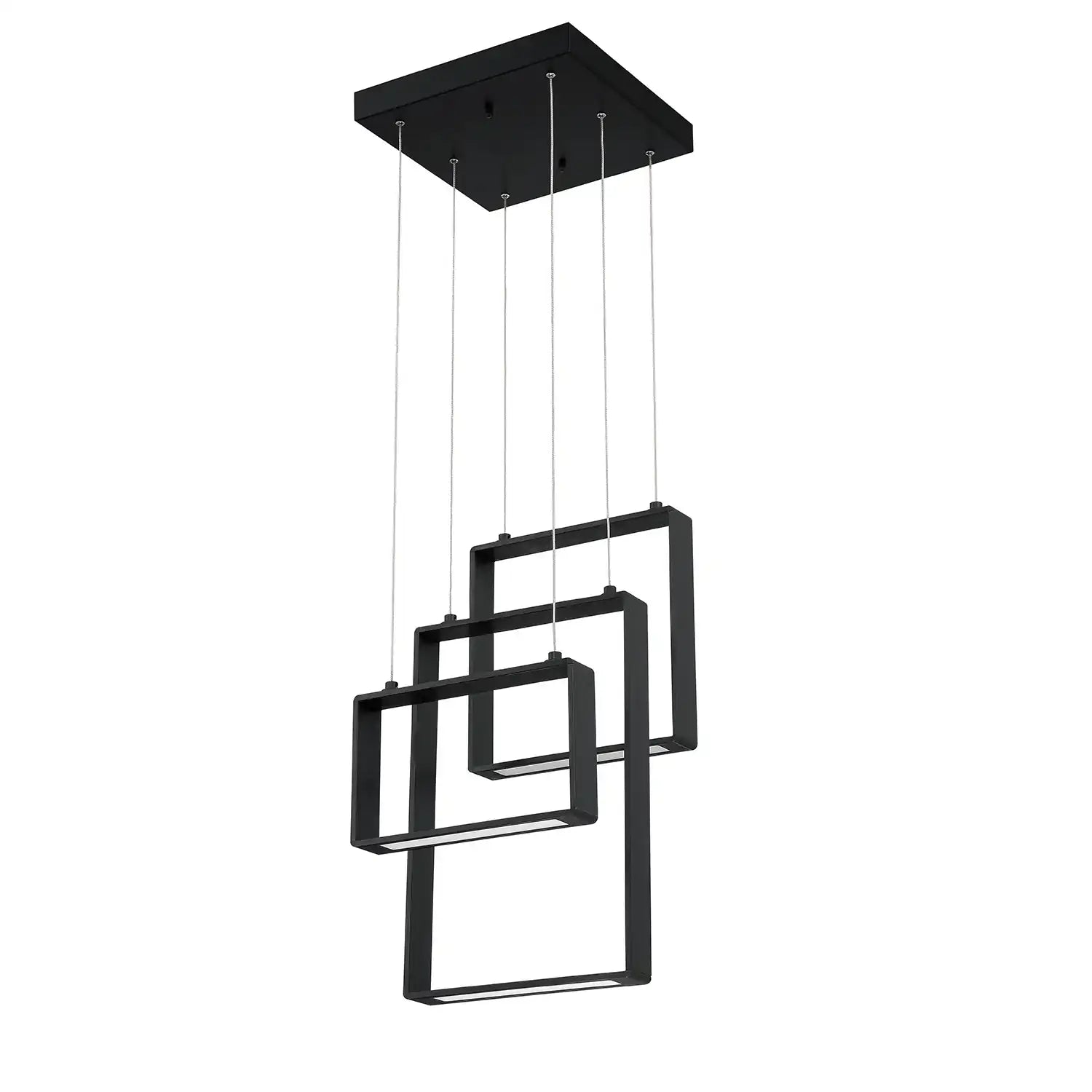 KENDAL, QUADRON LED PENDANT PAN, CHANDELIER LIGHT