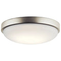 KICHLER, BRUSHED NICKEL LED FLUSH MOUNT, FLUSH MOUNT CEILING LIGHTS