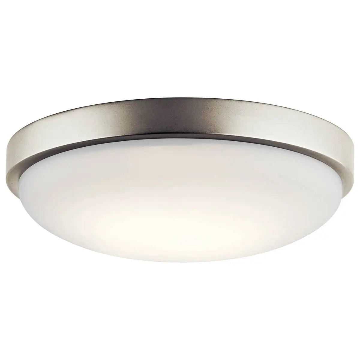 KICHLER, BRUSHED NICKEL LED FLUSH MOUNT, FLUSH MOUNT CEILING LIGHTS