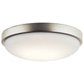 KICHLER, BRUSHED NICKEL LED FLUSH MOUNT, FLUSH MOUNT CEILING LIGHTS