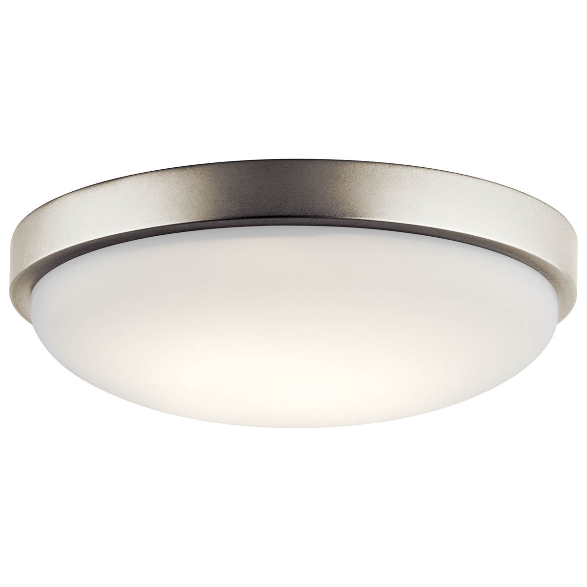 KICHLER, BRUSHED NICKEL LED FLUSH MOUNT, FLUSH MOUNT CEILING LIGHTS