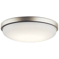 KICHLER, BRUSHED NICKEL LED FLUSH MOUNT, FLUSH MOUNT CEILING LIGHTS